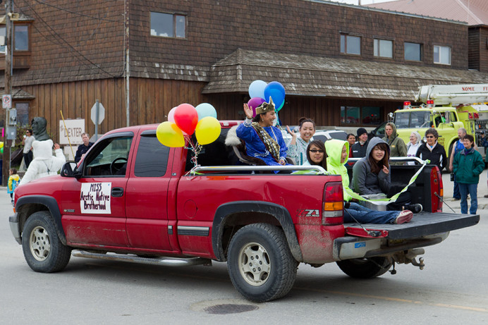 Miss Arctic Native Brotherhood and her attendants