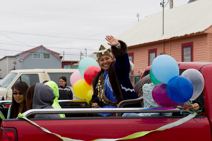 Miss Arctic Native Brotherhood and her attendants