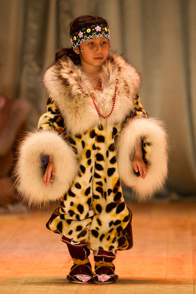 Young dancer; cultural performance, Provideniya, Russia