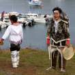 Drum dancers, Ammassalik (Tasiillaq), East Greenland