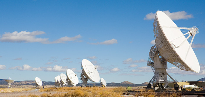 Radio antennas in the Very Large Array