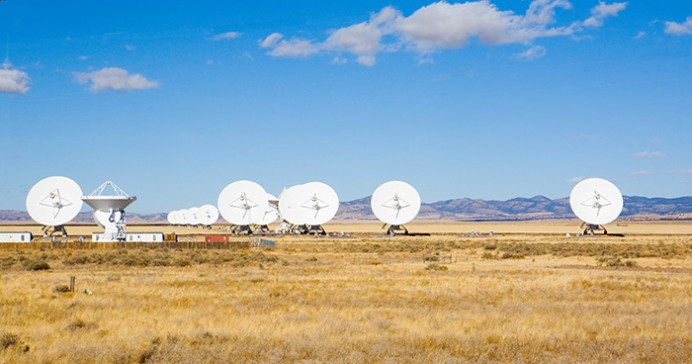 Radio antennas in the Very Large Array
