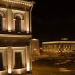 St. Petersburg square at night.