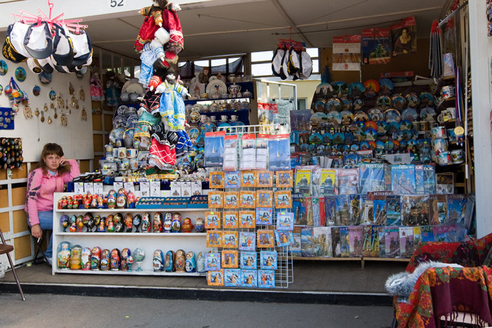 Souvenirs at Peterhof