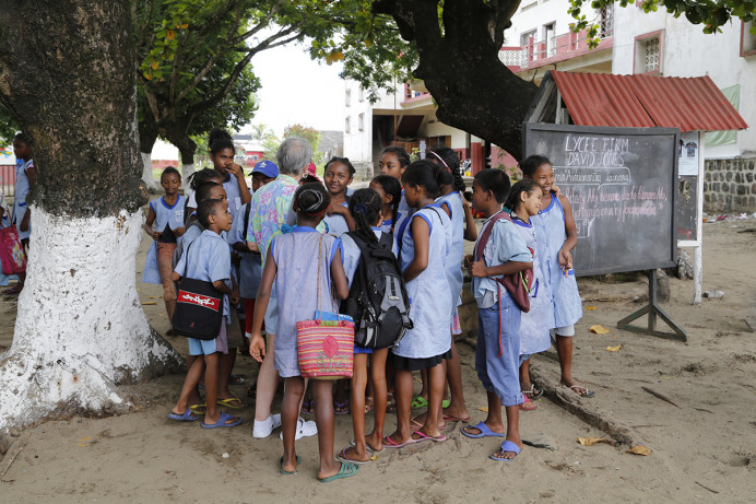 Lycee David Jones Students and Visitor