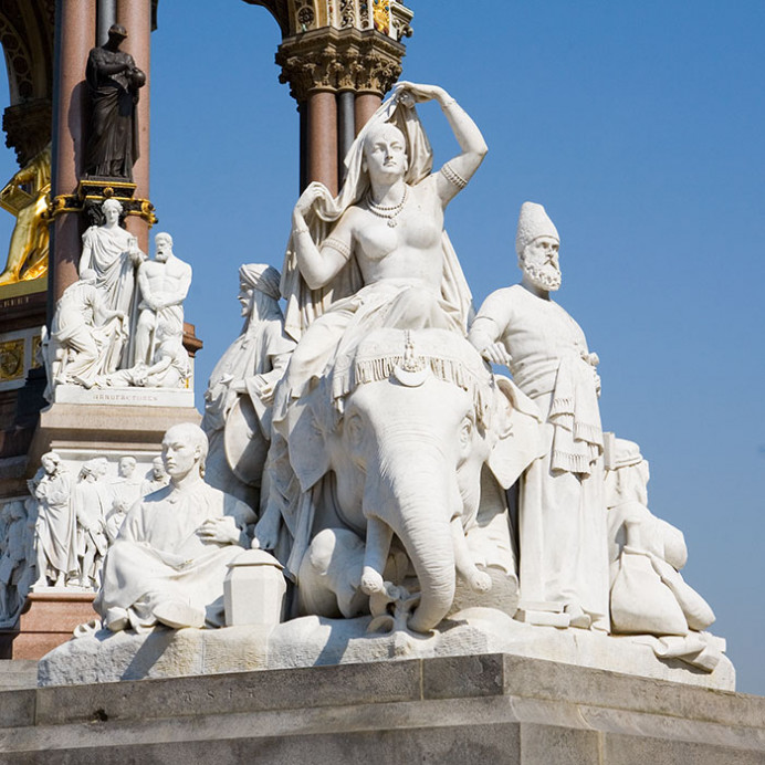 Albert Memorial, Continent of Asia