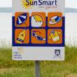 Beach sign, Dunmore East, Co. Waterford, Ireland