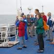 Birders on deck, off Land's End, Cornwall