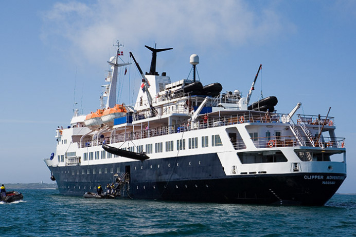 Clipper Adventurer, off Hugh Town, The Isles of Scilly