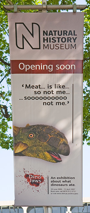 British Natural History Museum banner
