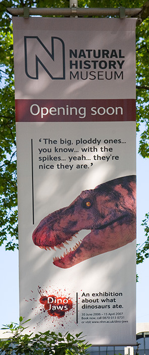 British Natural History Museum banner