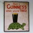 Sign outside of John Meade's pub.