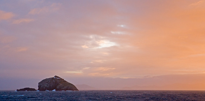 Just after sunrise along the Irish coast