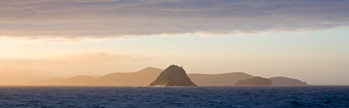 Sunrise off the Irish coast