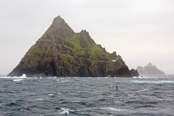 Skellig Michael with Little Skellig in distance