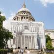St. Paul's with construction covering