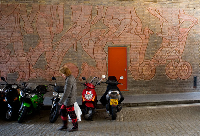 Decorated underpass near Brompton Road, Knightsbridge