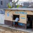 Electronics shop, near Salinas, Ecuador.